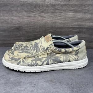 Hey Dude Wally Palm Jute Shoes Mens Size 13 Slip On Sneakers